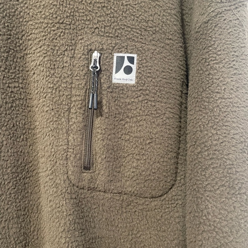 NWT Frank & Oak Polar Fleece Crewneck Size Small - Picture 4 of 6